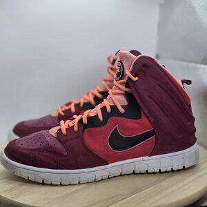 Men's‎ Size 10.5 - NIKE Dunk Free High Red Basketball Shoes Style#599466-600